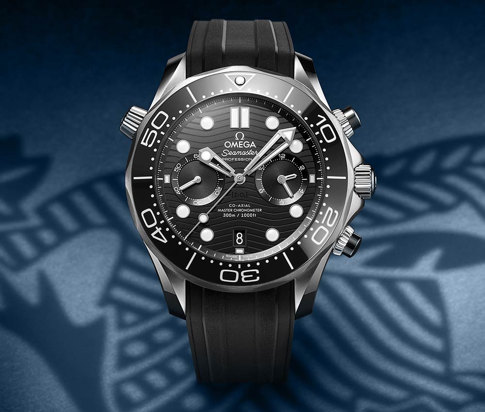 歐米茄海馬潛水員 300 計時特寫生活方式