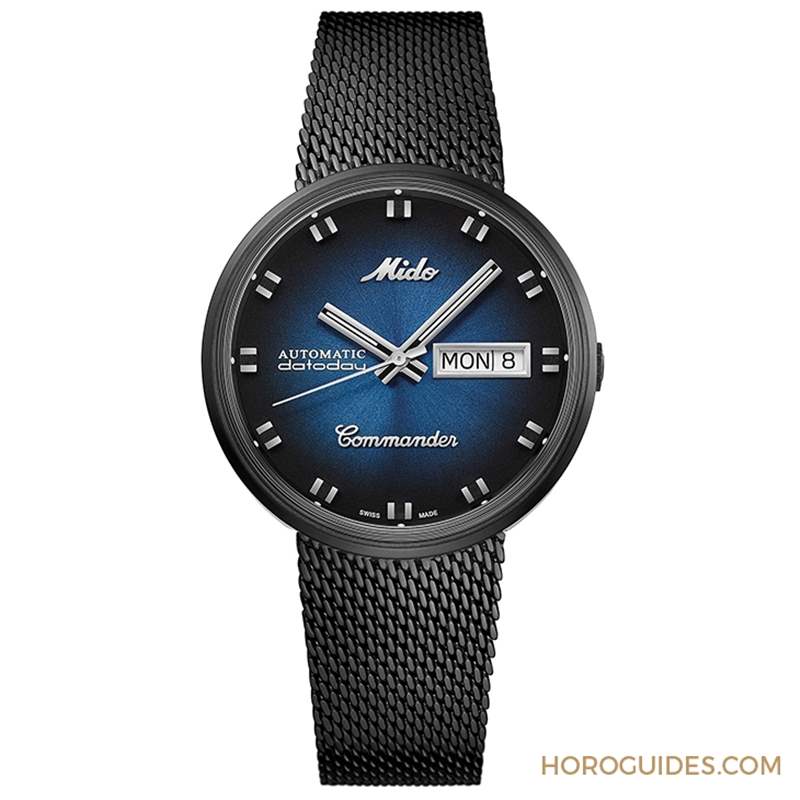MIDO - 午夜藍(lán)向復(fù)古70風(fēng)格致敬｜MIDO美度表Commander Shade香榭系列