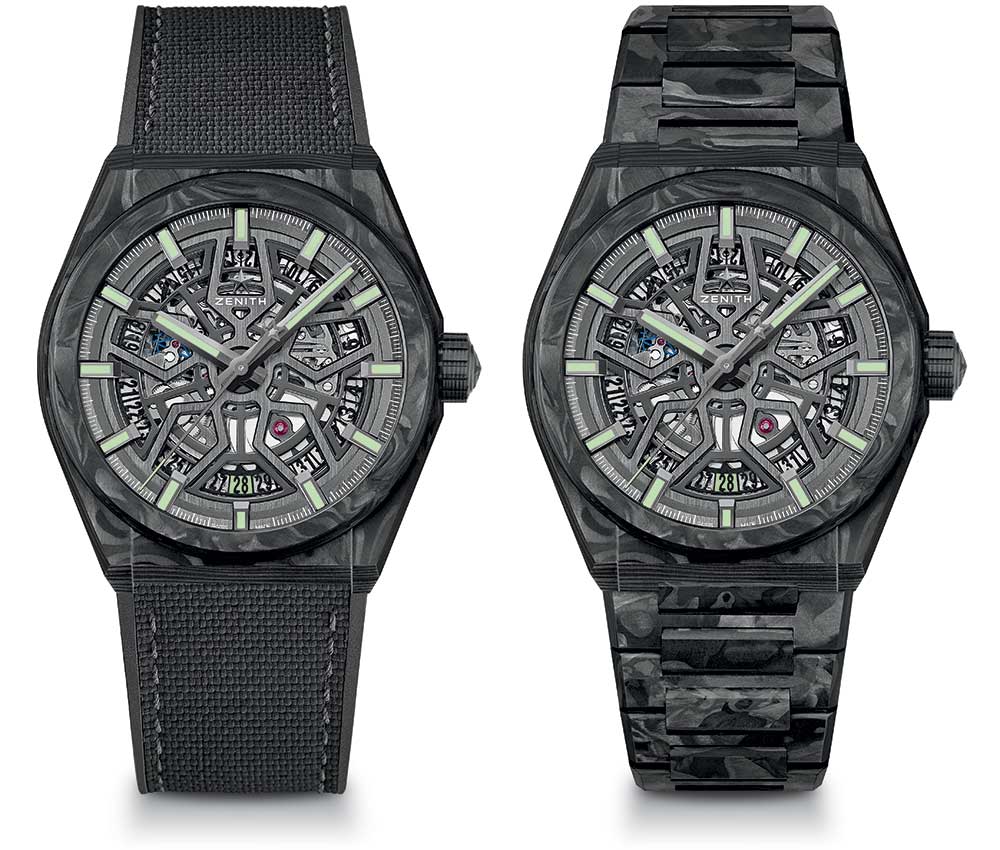 真力時(shí)天頂挑戰(zhàn)經(jīng)典碳纖維