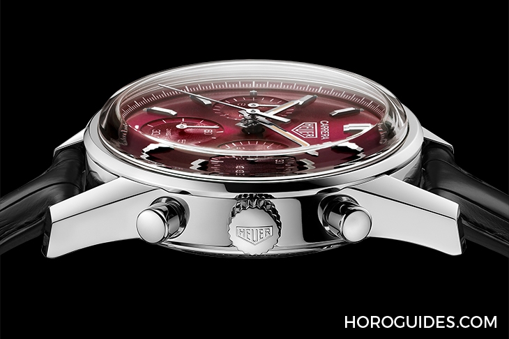 TAG HEUER - 高調復古感！ TAG Heuer CARRERA紅面限量計時腕表