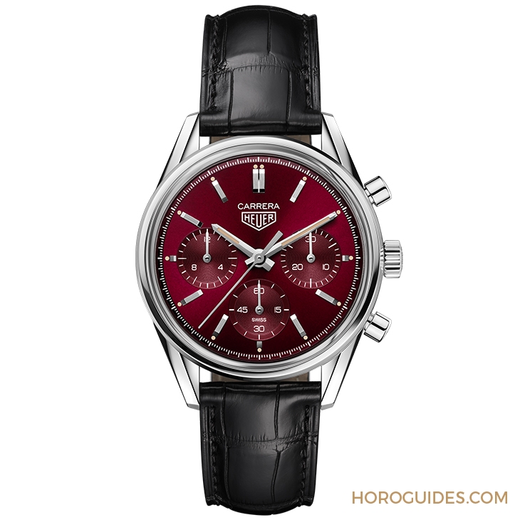TAG HEUER - 高調復古感！ TAG Heuer CARRERA紅面限量計時腕表