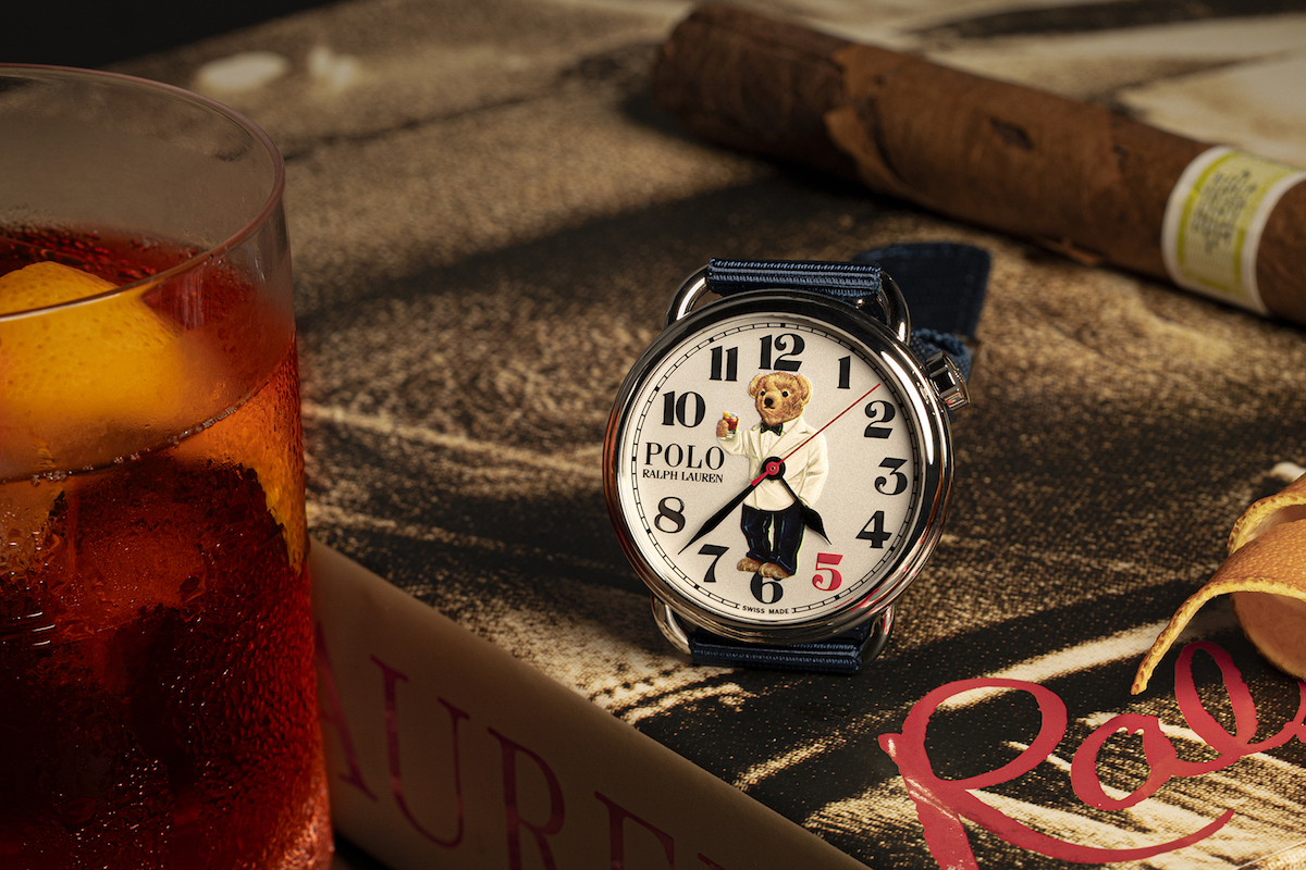 RALPH LAUREN 為 THE RAKE 'BEARFOOT NEGRONI BEAR' 手表
