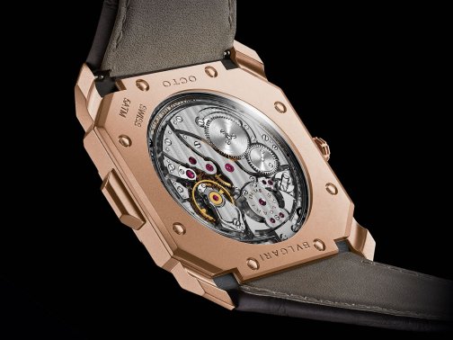 寶格麗Oct Finissimo超薄三問(wèn)腕表玫瑰金材質(zhì)