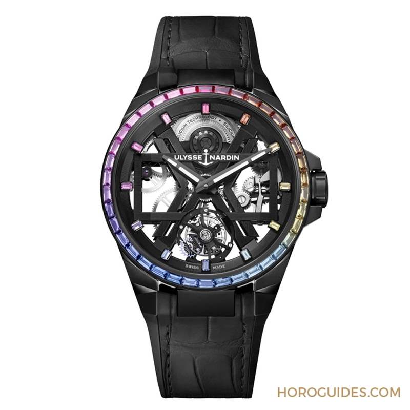 ULYSSE NARDIN - 以彩虹寶石圈入作，Ulysse Nardin Blast彩虹陀飛輪腕表、Lady Diver美人魚(yú)潛水彩虹腕