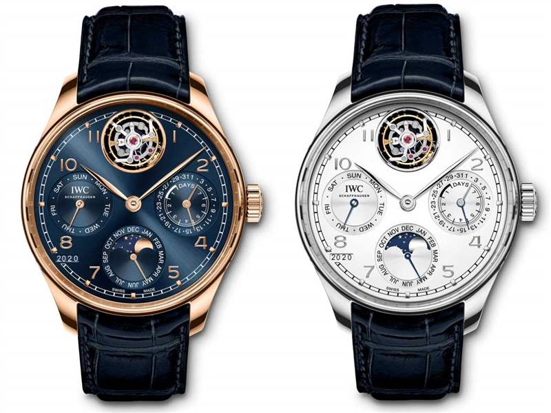 萬國表推出兩款全新陀飛輪萬年歷限量版