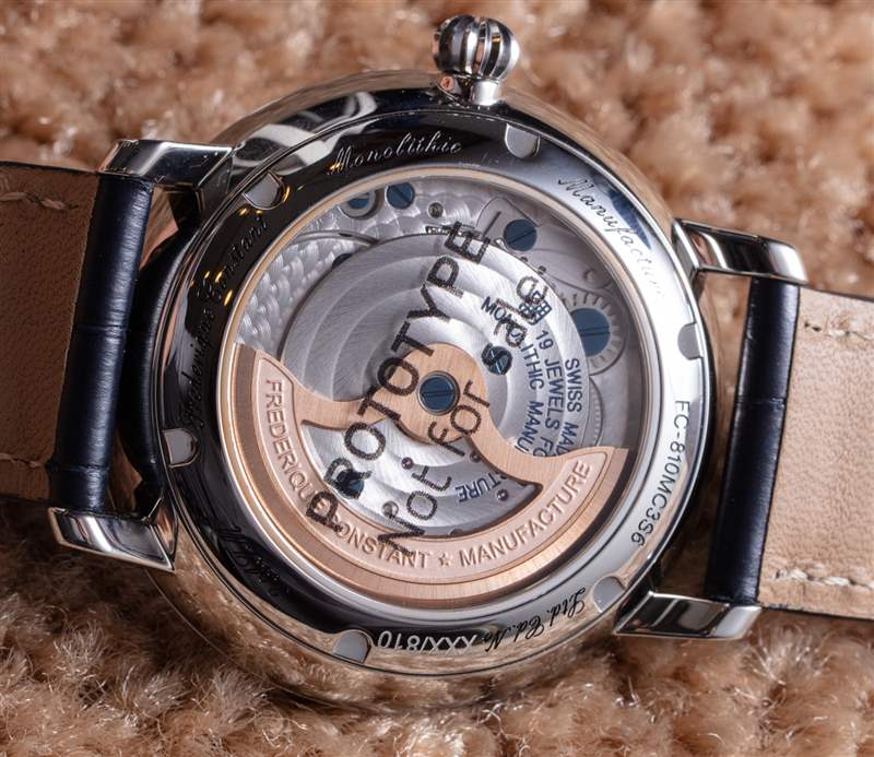 Frederique Constant Slimline Monolithic Manufacture 40Hz 硅振蕩器動(dòng)手手表