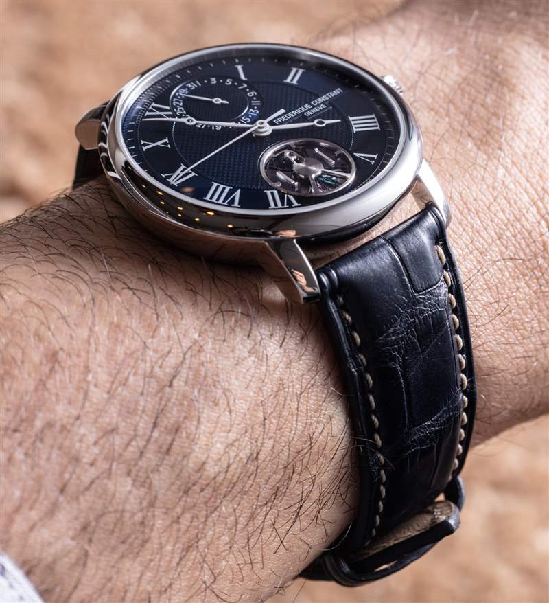 Frederique Constant Slimline Monolithic Manufacture 40Hz 硅振蕩器動(dòng)手手表