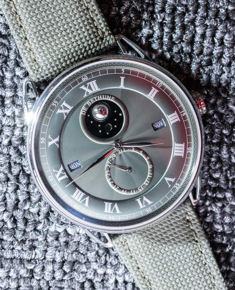 動手操作：De Bethune DB25 萬年歷綠色手表