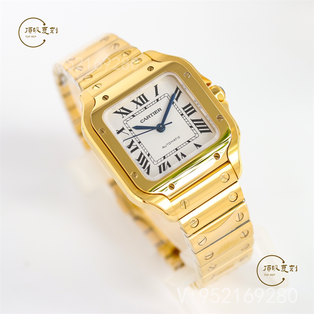 GF廠卡地亞35mm中號山度士復(fù)刻表鍍金新配色怎么樣