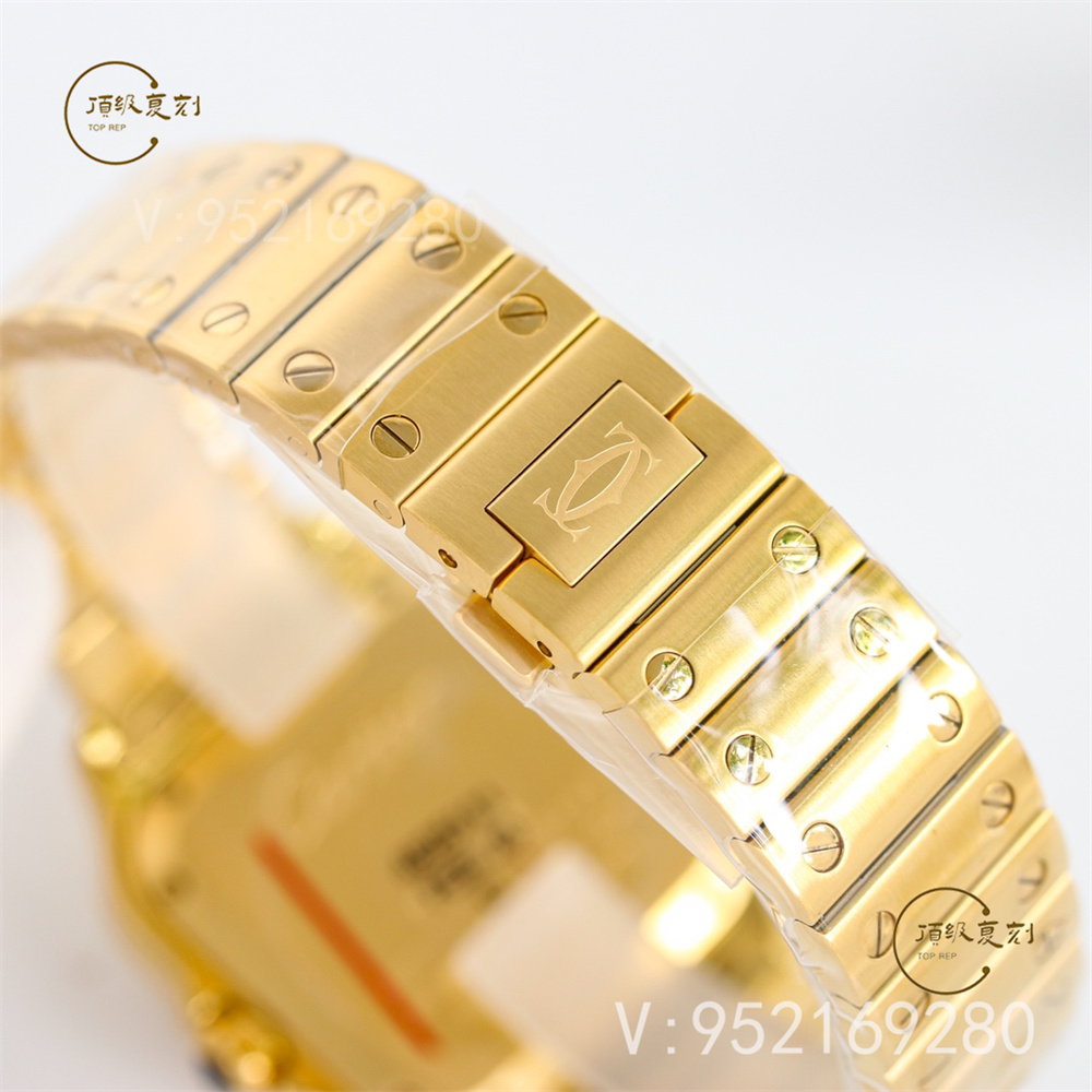 GF廠卡地亞35mm中號山度士復(fù)刻表鍍金新配色怎么樣