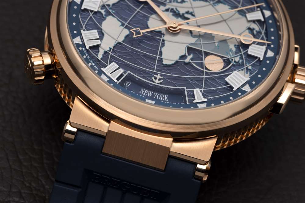 Breguet Marine Hora Mundi 表盤細節(jié)