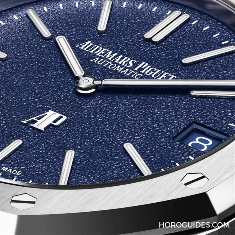 AUDEMARS PIGUET - 白金材質(zhì)的Royal Oak「JUMBO」16202BC，采用愛彼全新藍色粒紋表面