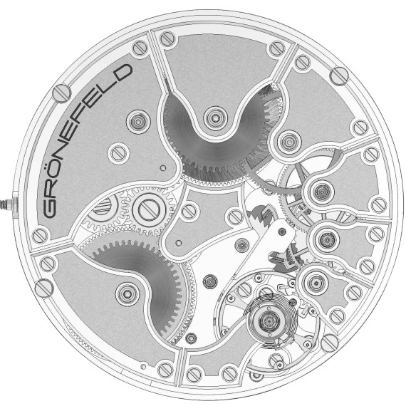 格羅內(nèi)菲爾德一赫茲1912手表