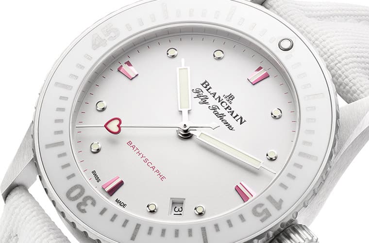 慶祝2023情人節,寶珀首度以五十噚系列為基礎制作限量特別版