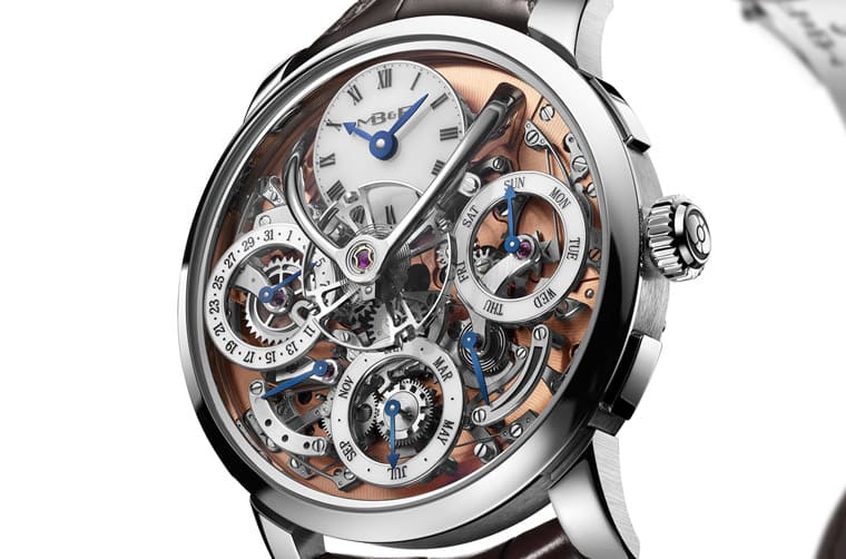 MB&F第一次以不銹鋼材質(zhì)打造Legacy Machine萬年歷鮭魚面新色好感度再加分