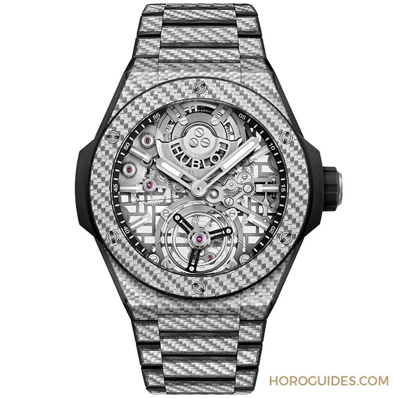 HUBLOT - HUBLOT BIG BANG陀飛輪全碳纖維鏈帶腕表材質(zhì)大師的輕量化杰作