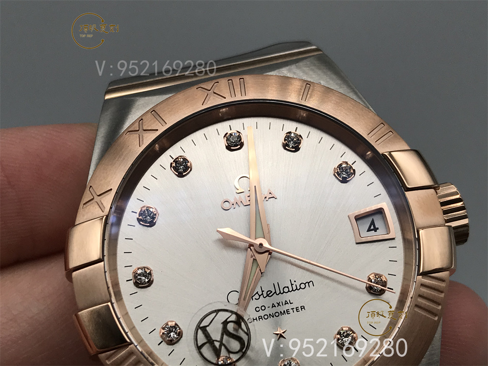 VS廠(SBF廠)歐米茄星座38mm間金白做工如何,對比正品怎么樣