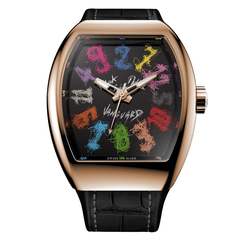 Franck Muller推出Vanguard Crazy Hours Hom Nguyen藝術(shù)家合作版限量腕表：瘋狂時(shí)標(biāo)字體