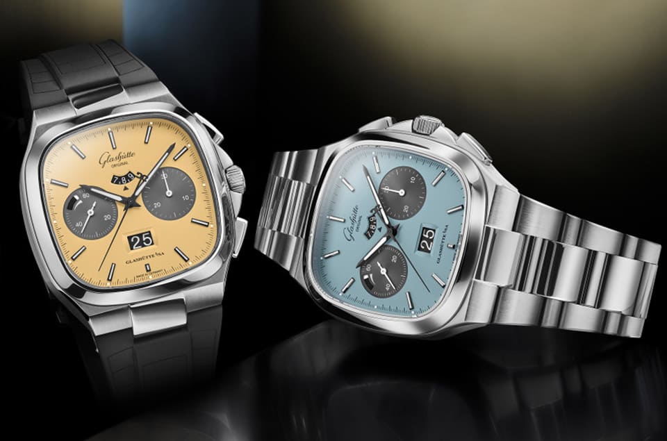 GO格拉蘇蒂原創(chuàng)Seventies計時碼表追加兩款新色面盤TIFFANY藍也入列