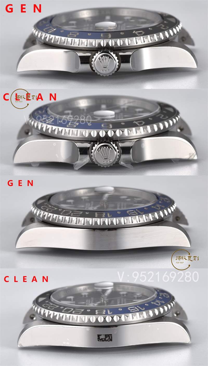 Clean廠C廠國米圈對比評測,C廠勞力士藍黑圈和正品對比差距大嗎