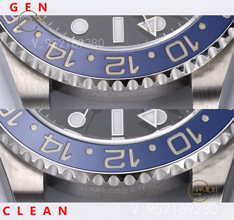 Clean廠C廠國米圈對比評測,C廠勞力士藍黑圈和正品對比差距大嗎