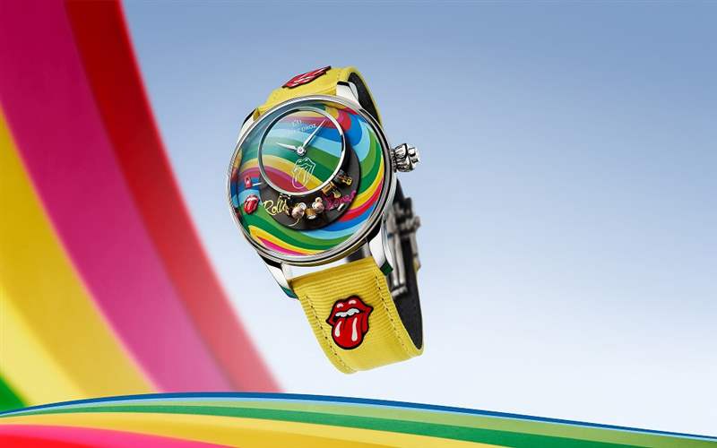 Jaquet Droz推出The Rolling Stones Automaton滾石樂(lè)隊(duì)主題腕表：黑膠唱片與機(jī)巧裝置