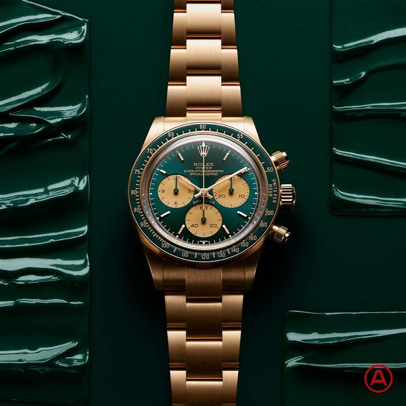 ROLEX綠金迪也改裝？古董表友將Daytona 116508改成蜜糖綠復古風
