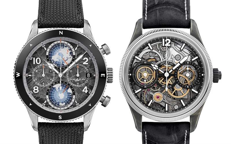 Montblanc新品亮點：1858無氧表殼世界時計時碼表，Minerva翻轉機芯計時碼表