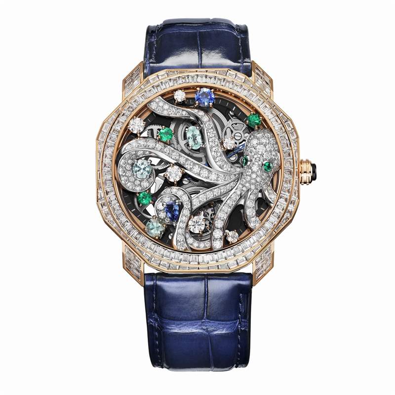 寶格麗推出Octo Roma高級(jí)珠寶腕表新作：鉆石海底章魚，古羅馬皇帝浮雕