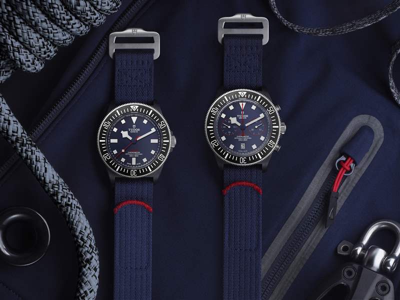 『新表』帝舵推出Pelagos FXD Alinghi Red Bull Racing Edition大三針腕表和計時碼表：碳復合材料表殼，藍白灰帆船色