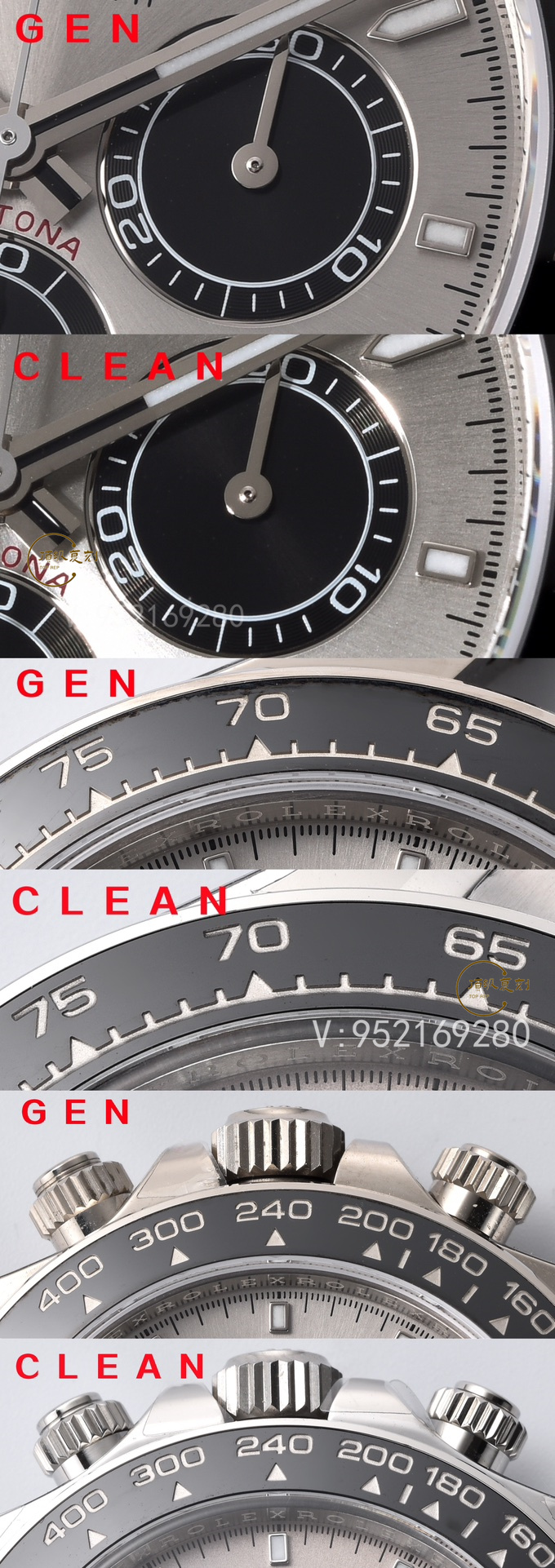 Clean廠C廠4131機芯勞力士水泥灰迪通拿對比正品如何,細節(jié)怎么樣