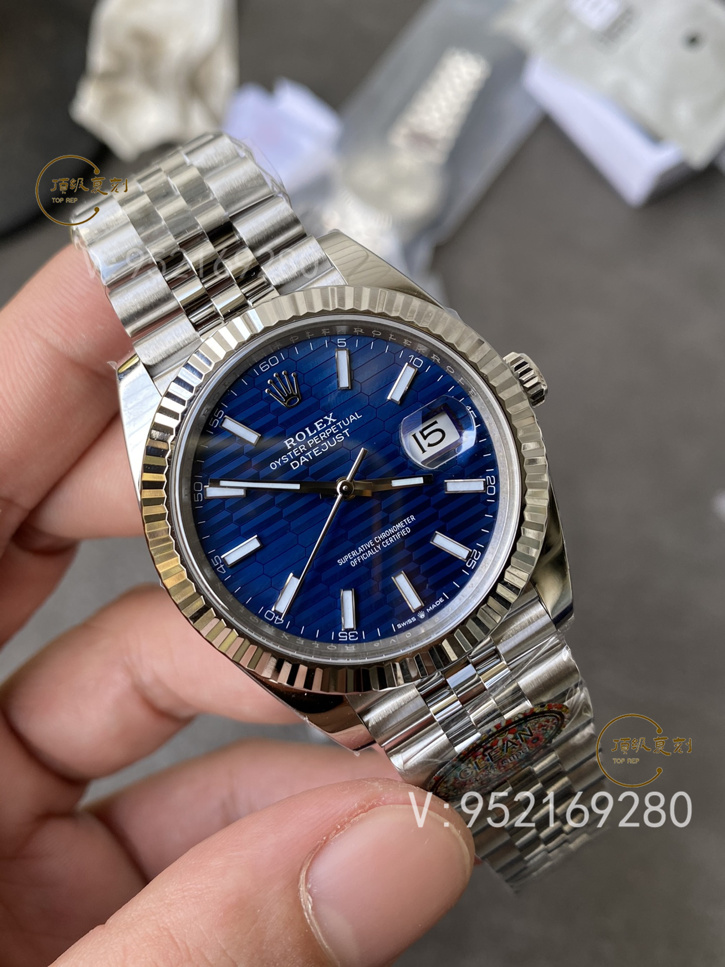 C廠Clean廠勞力士新品格紋(坑紋)盤41mm藍(lán)面日志126334腕表詳細(xì)評(píng)測