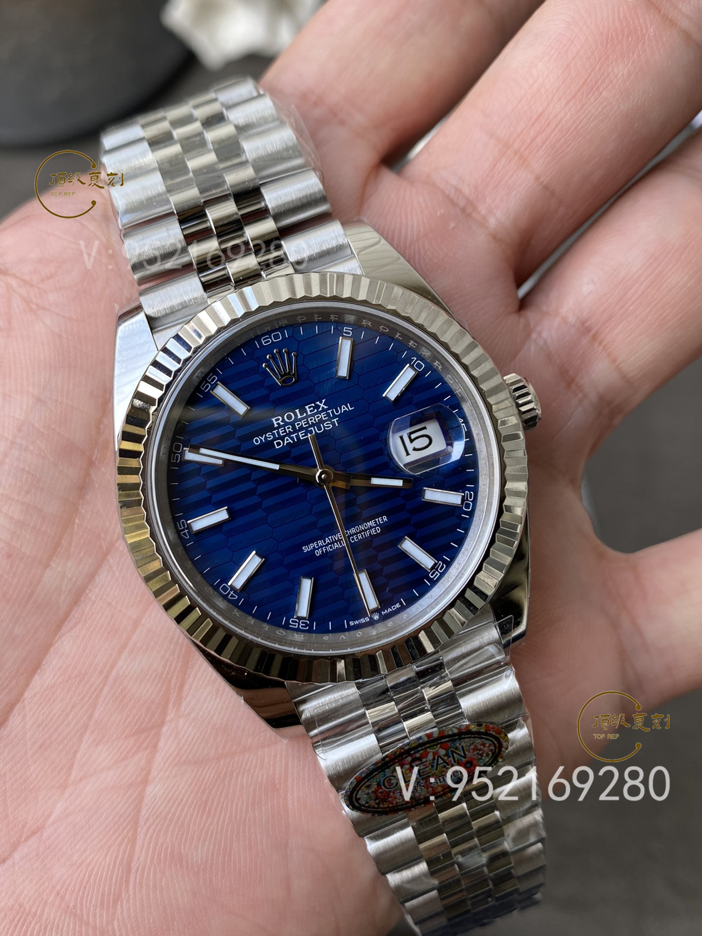 C廠Clean廠勞力士新品格紋(坑紋)盤41mm藍(lán)面日志126334腕表詳細(xì)評(píng)測