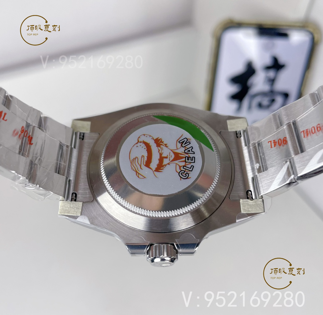 C廠Clean廠勞力士40mm水鬼系列內(nèi)刻字更新為“6R****V6”結(jié)尾