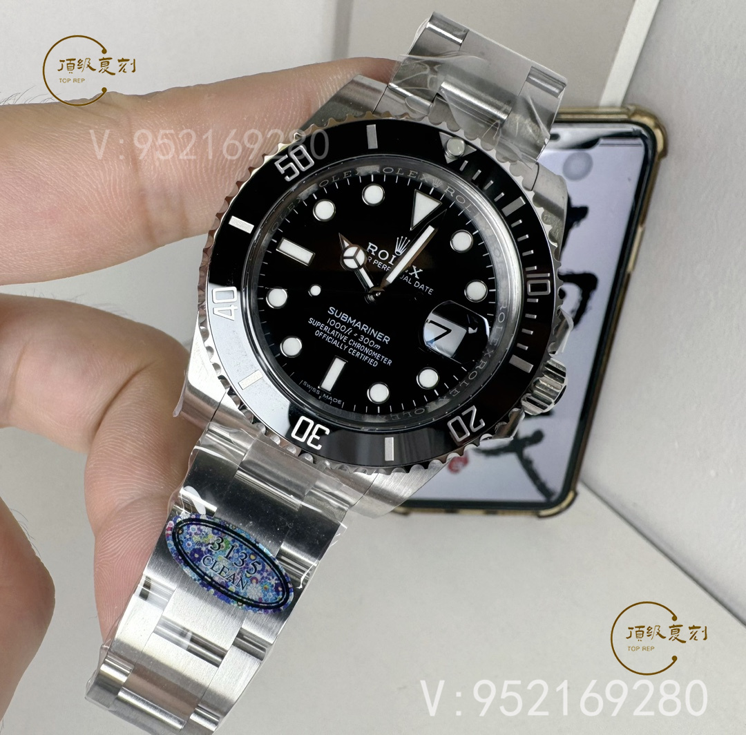 C廠Clean廠勞力士40mm水鬼系列內(nèi)刻字更新為“6R****V6”結(jié)尾